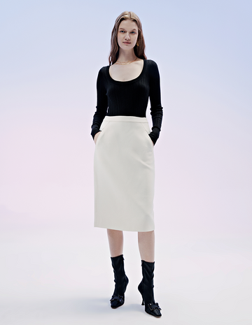 SILKINC Silk-Wool Skirt