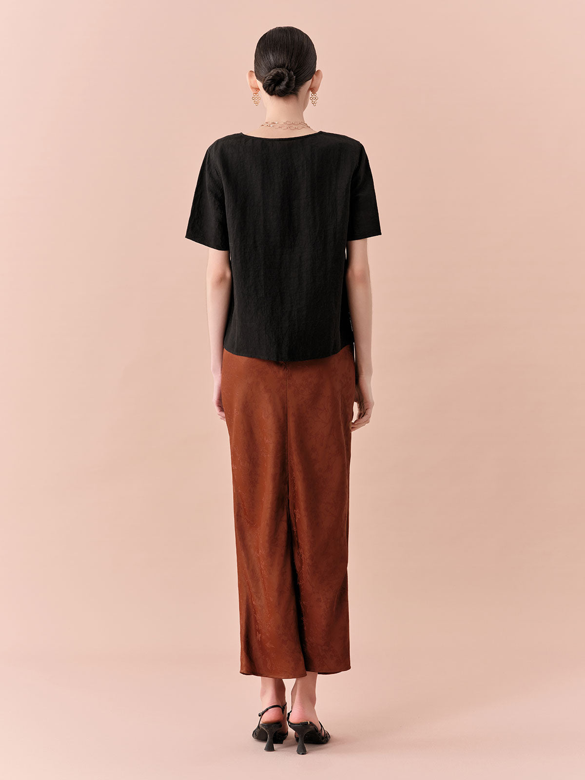 SILKINC Xiang Yun Sha Basic Round Neck T-shirt