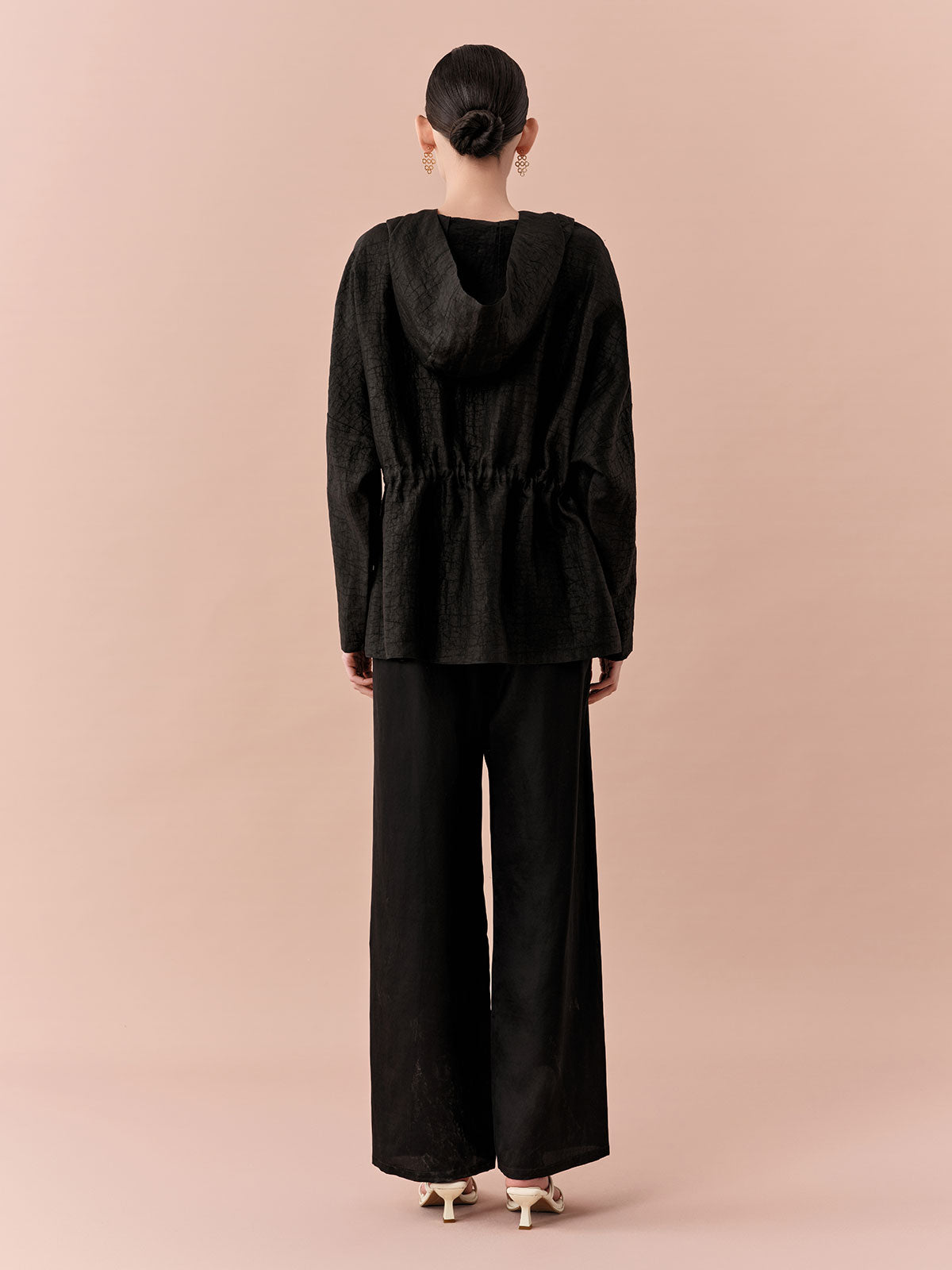 SILKINC Hooded Xiang Yun Sha Silk Jacket