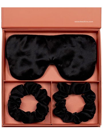 Silk ribbon and scrunchie set – Perlasilk