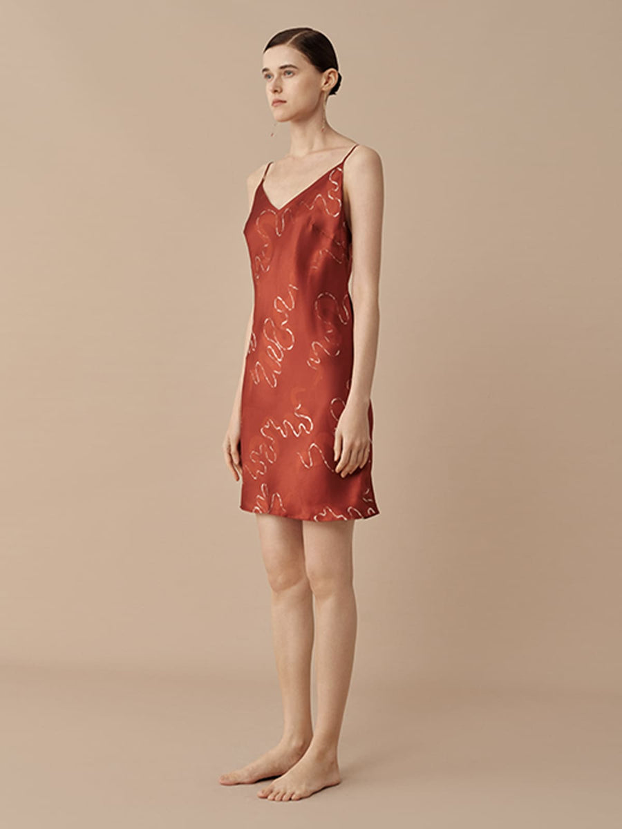 CNY - Auspicious Spiral Slip Dress