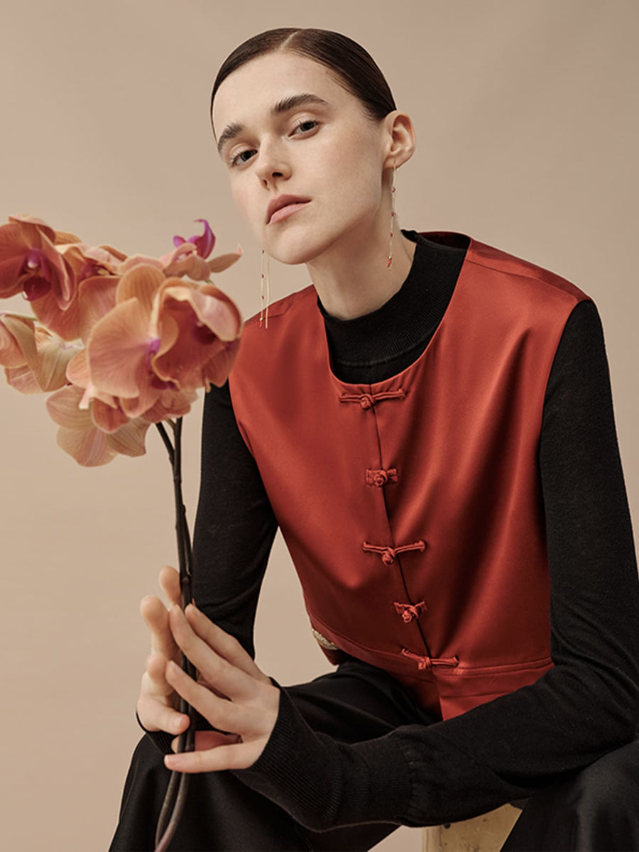 CNY - Auspicious Chinese Knot Waistcoat
