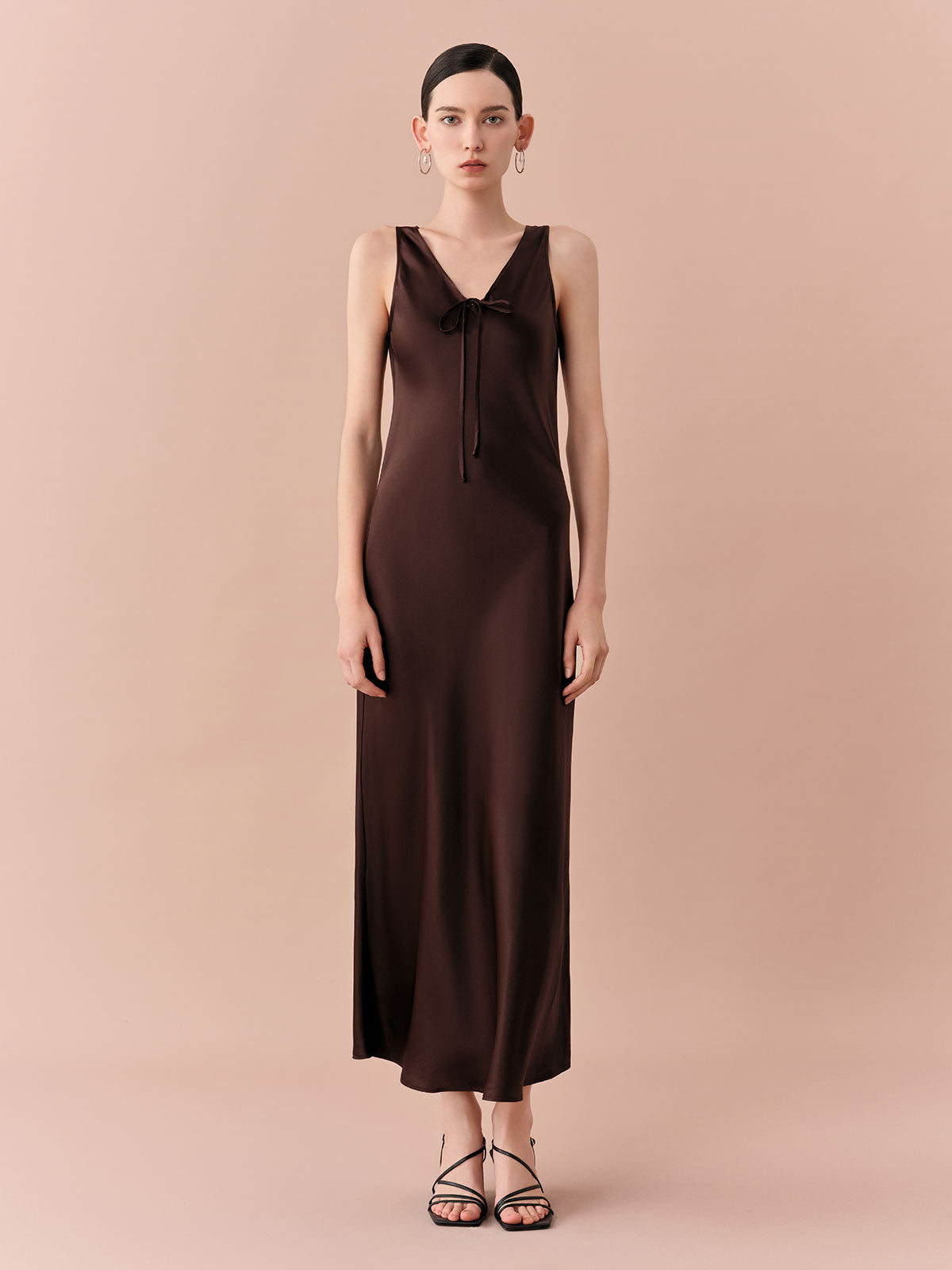 SILKINC Classic Sleeveless Boho Long Dress