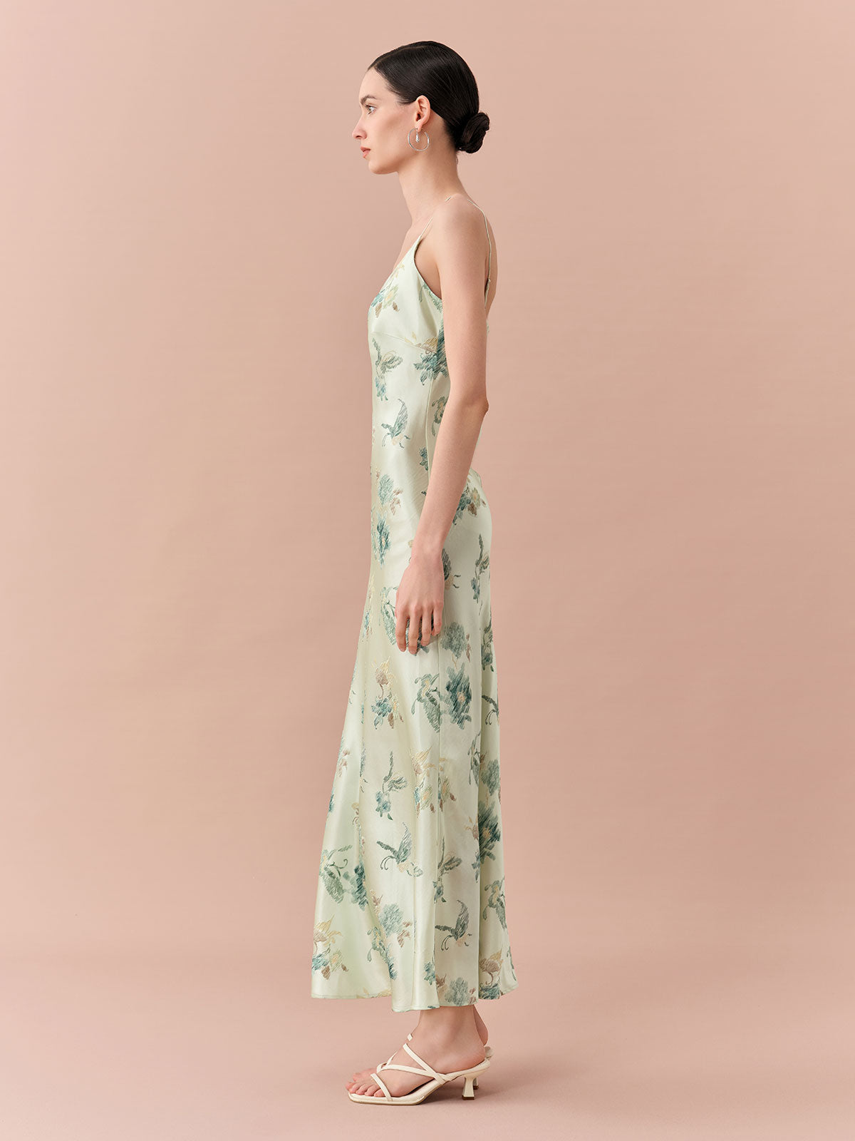 SILKINC Butterfly Flower Long Slip Dress