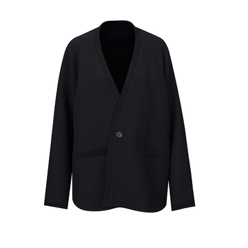 SILKINC Silk-Wool Baseball Jacket