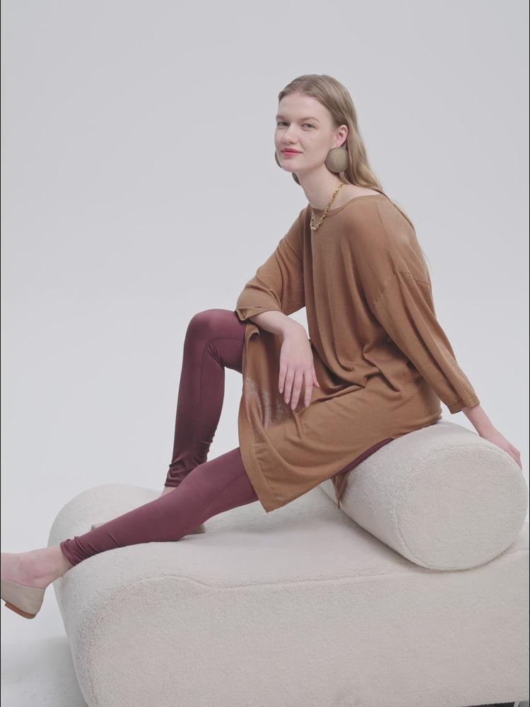 SILKINC Silk-Cotton Meditation Sweater Dress