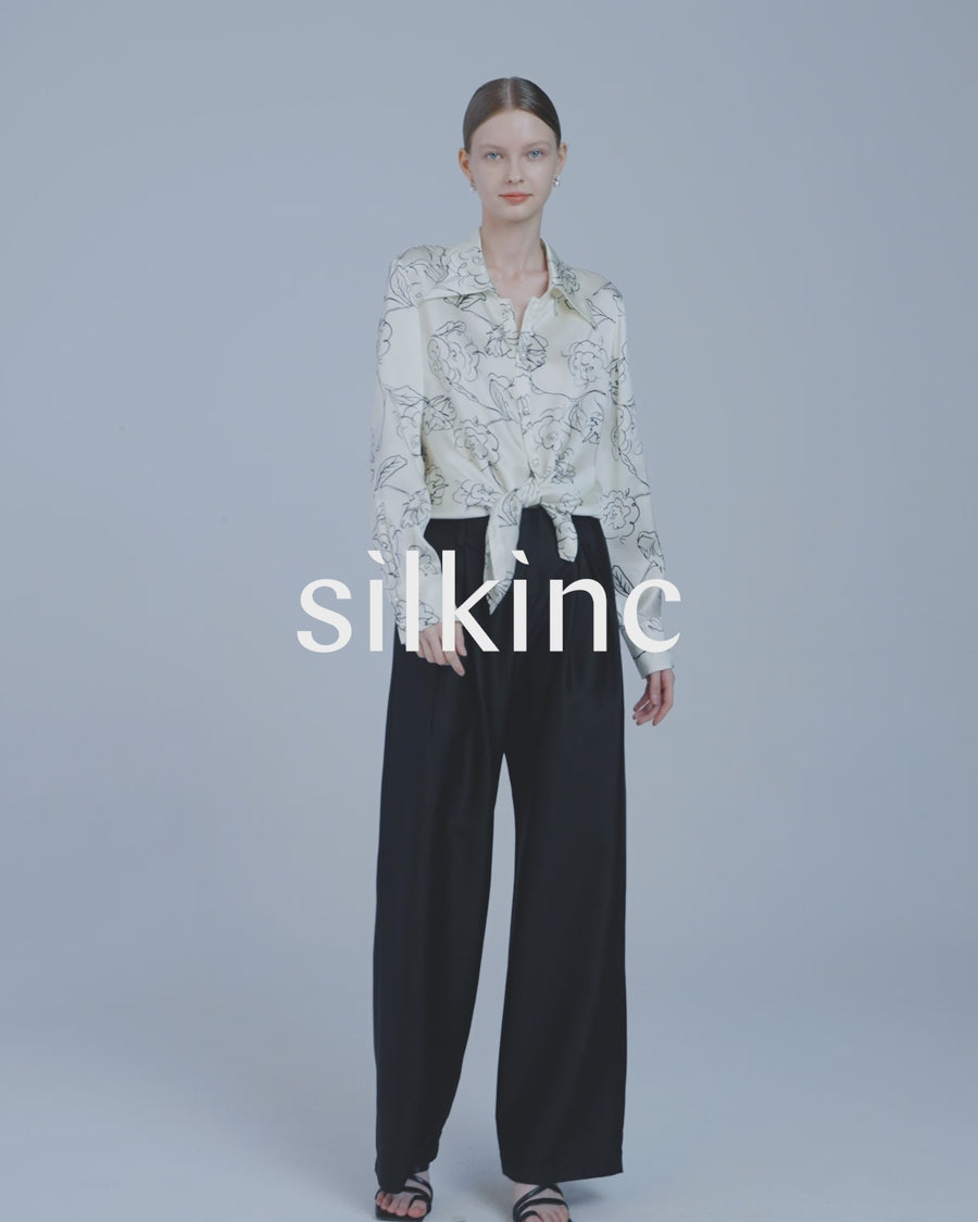 SILKINC Venus Hand-Painted Silk Shirt