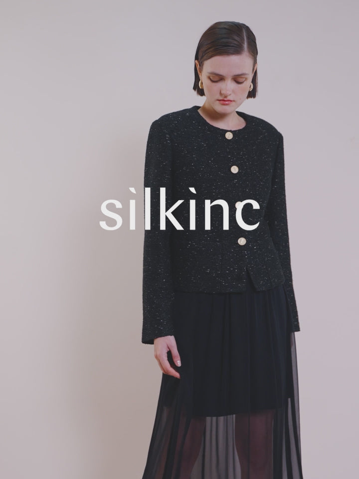 SILKINC Honeysuckle Pattern Tweed Jacket
