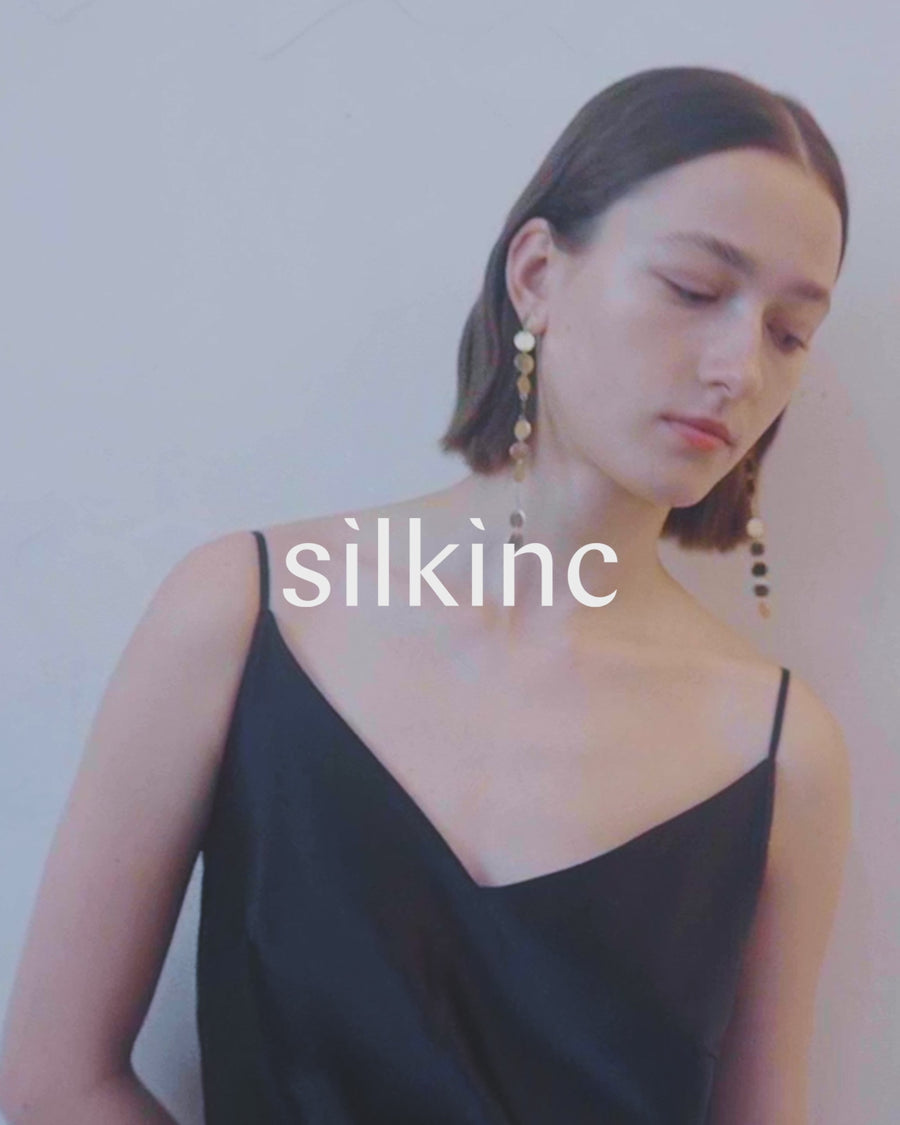 SILKINC Crystal Bias Cut V-Neck Mini Slip Dress (Spirit slip)