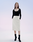 SILKINC Silk-Wool Skirt